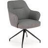 K527 grey&amp;light grey swivel chair with eco-leather Halmar