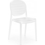 K529 white chair made of plastic Halmar