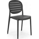 K529 black chair made of plastic Halmar