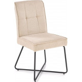 K534 beige upholstered chair with quilted backrest Halmar