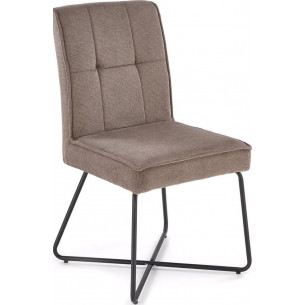 K534 grey upholstered chair with quilted backrest Halmar