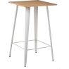 Paris Wood 60x60 white&amp;natural square bar table D2.Design