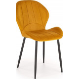 K538 mustard velvet chair Halmar