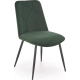 K539 green velvet chair with stitching Halmar