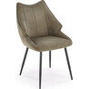 K543 olive upholstered chair Halmar