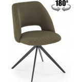 K546 olive swivel chair with a hole the backrest Halmar
