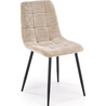 K547 beige quilted upholstered chair Halmar