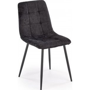 K547 black quilted upholstered chair Halmar