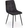 K547 black quilted upholstered chair Halmar