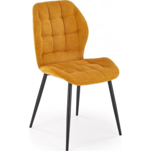 K548 mustard upholstered chair Halmar