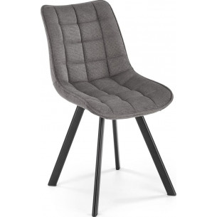 K549 grey quilted chair Halmar