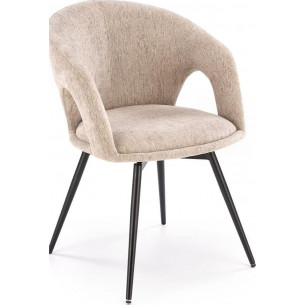 K550 beige swivel chair with armrests Halmar