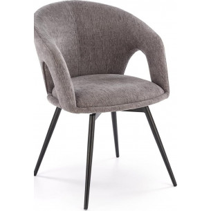 K550 grey swivel chair with armrests Halmar