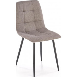 K560 grey upholstered quilted chair Halmar