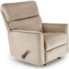 Karim beige reclining armchair with rocking function Halmar