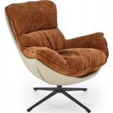 Lobster cinnamon designer relaxing armchair Halmar