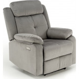 Loris grey folding armchair with usb Halmar