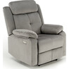 Loris grey folding armchair with usb Halmar