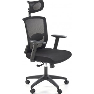 Mason black ergonomic computer chair with adjustment Halmar