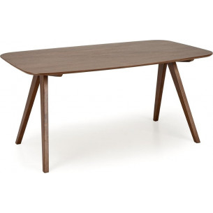 Miguel 160x90cm walnut veneer table Halmar