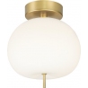 Apple 28 white&amp;brass glamour glass ceiling lamp Altavola