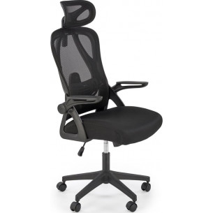 Negro black adjustable mesh office chair Halmar