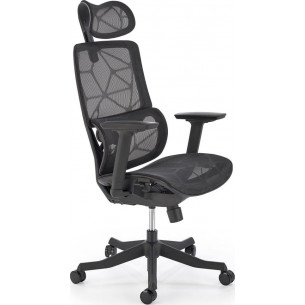 Osvaldo black adjustable mesh office chair Halmar