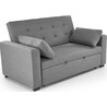 Paulinio 170cm grey upholstered sofa bed Halmar