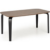 Pedro 160x90cm walnut&amp;black veneered table Halmar