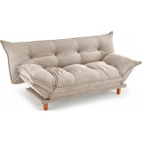 Pillow 190cm beige upholstered sofa bed Halmar