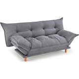 Pillow 190cm grey upholstered sofa bed Halmar
