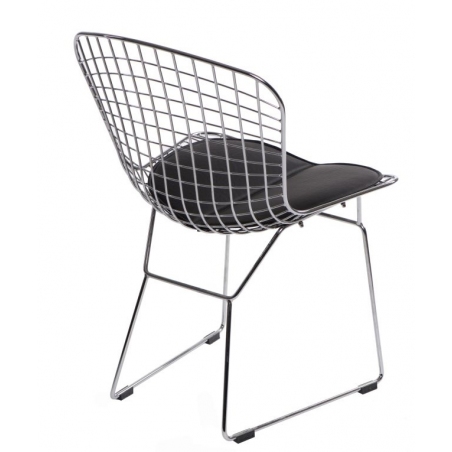 Designerskie Krzesło druciane Harry insp. Diamond Chair Chrom/Czarny D2.Design do jadalni, salonu i kuchni.