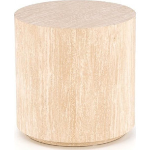 Travertino 45cm round side table Halmar