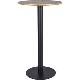 Bt005 60cm h105cm oak aristan&amp;black round bar table Signal