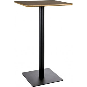 Bt006 60x60cm h105cm oak aristan&amp;black square bar table Signal