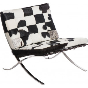 Barcelon Pony leather quilted armchair D2.Design