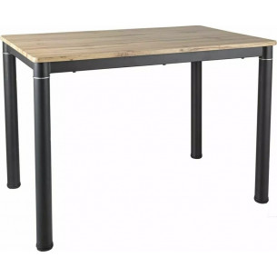 Damar 110x70cm oak aristan&amp;black mat rectangular table Signal