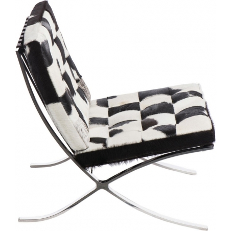 Barcelon Pony leather quilted armchair D2.Design