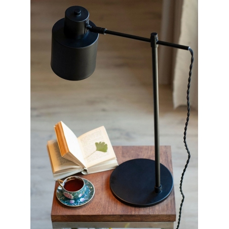 Stylowa Lampa stołowa industrialna Black Czarna MaxLight na biurko od BlowUpDesign.pl