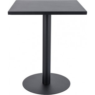 Pub 60x60cm h73cm black square bar table on one leg Signal