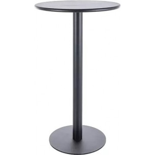 Pub 60cm h105cm black round bar table on one leg Signal