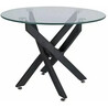 Agis 60cm transparent&amp;black glass round table Signal