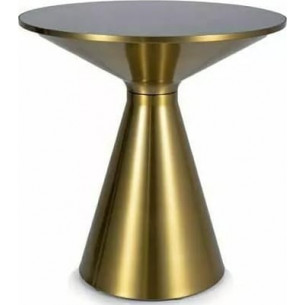 Seti 50cm black&amp;gold hourglass shape side table Signal