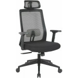 Q-058 black office chair with adjustable armrests Signal