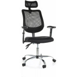 Q-118 black office chair with adjustable armrests Signal
