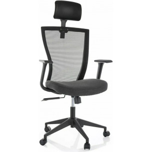 Q-328H black office chair with headrest Signal