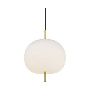 Apple 28 white glass ball pendant lamp Altavola