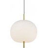 Apple 28 white glass ball pendant lamp Altavola