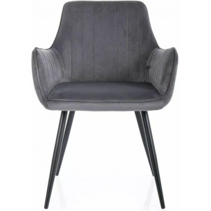 Apple grey velvet chair Signal