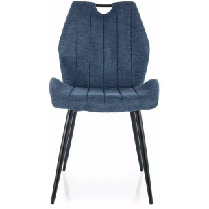 Arco navy upholstered chair with handle Signal